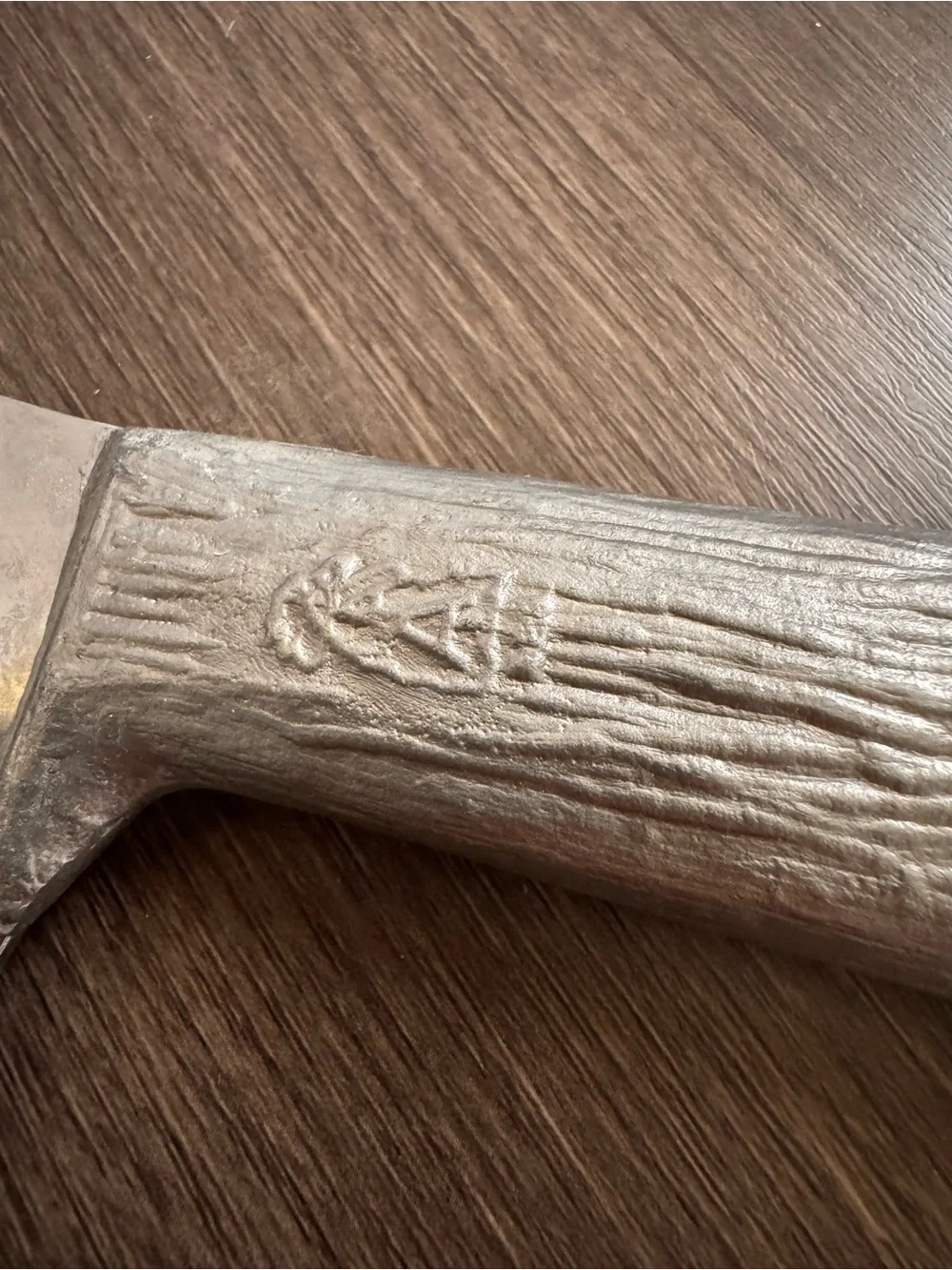 Vintage Aycock Meat Cleaver Butcher Knife Rustic Farmhouse Kitchen Tool
